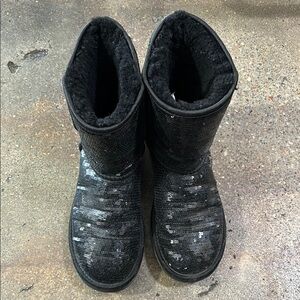 UGG Sequin Black Boots